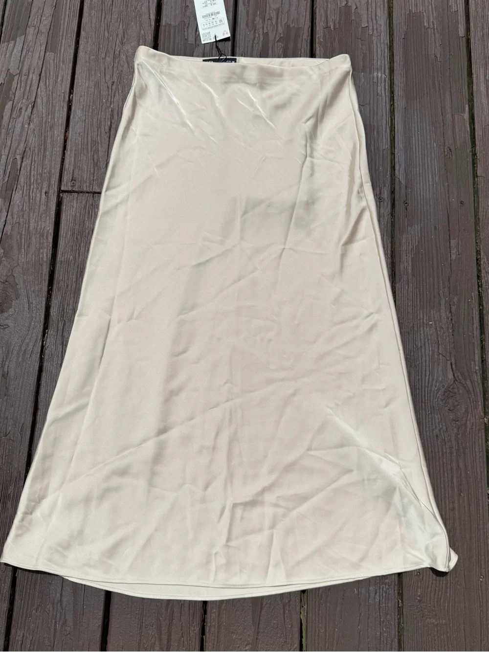 Zara Satin Midi Skirt - Picture 1 of 2